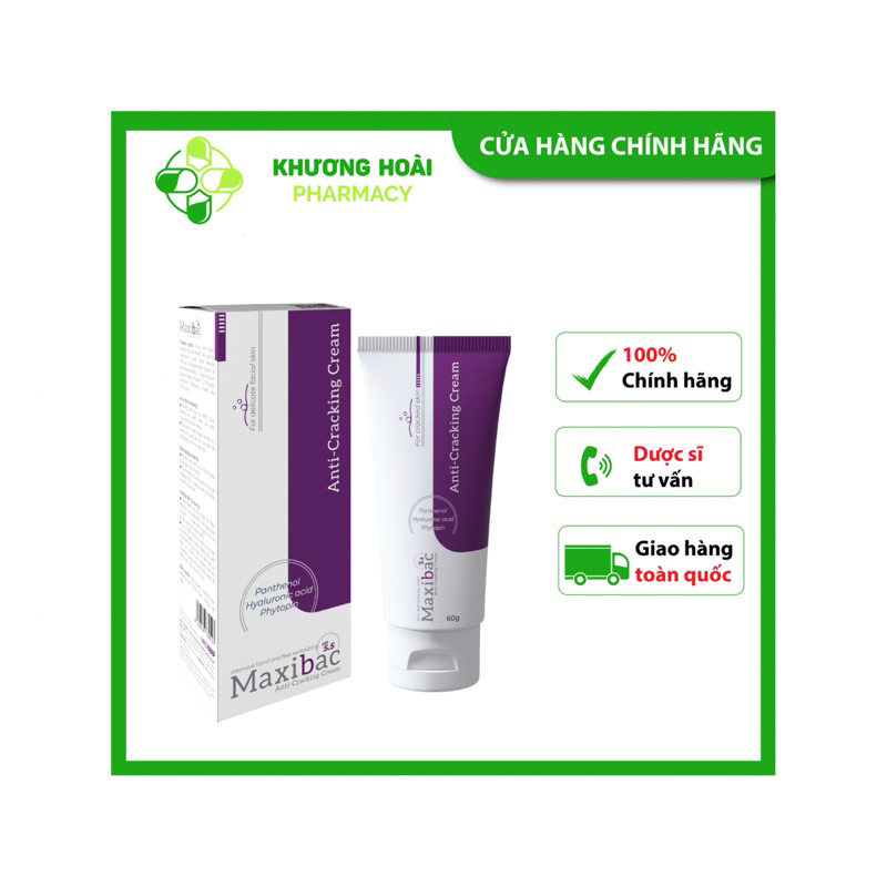 kem dưỡng ẩm dành cho da tay, chân Maxibac pH5.5 lọ 60g