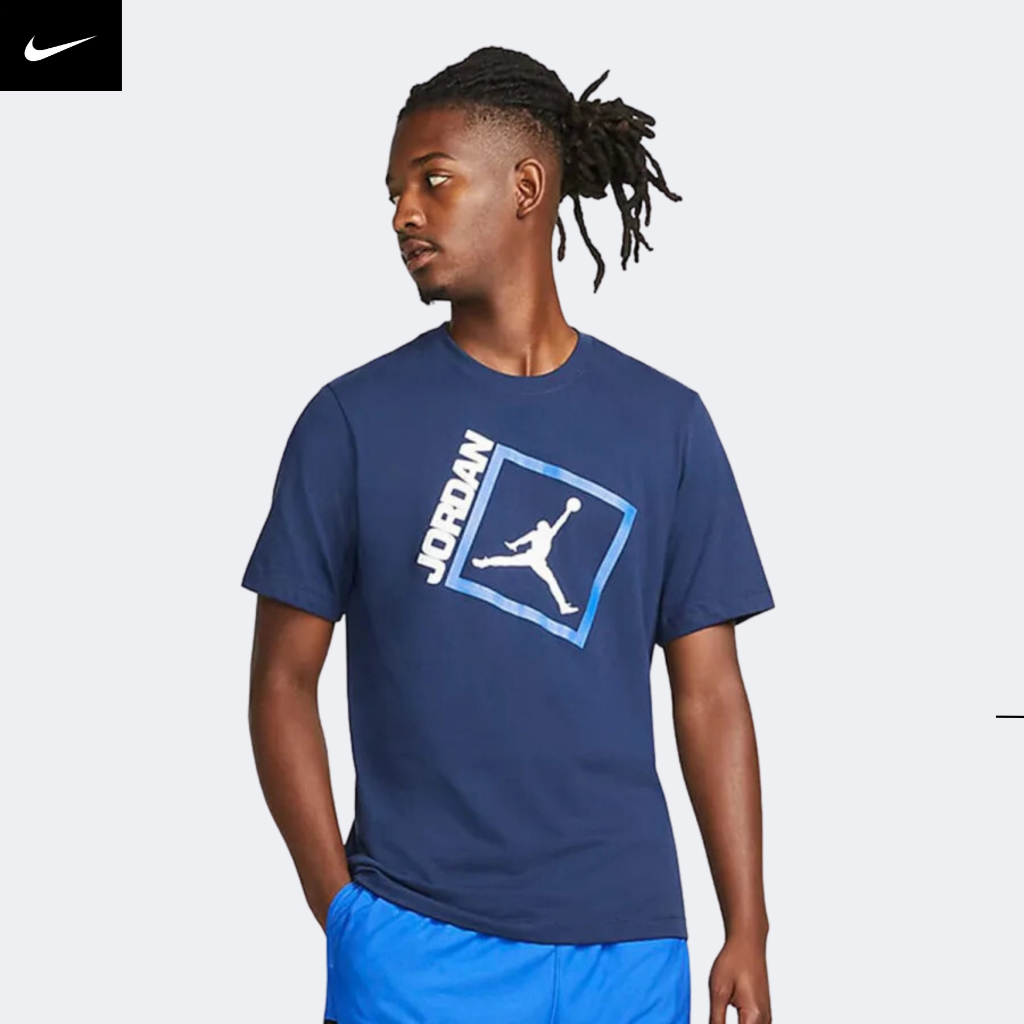 CHÍNH HÃNG - Áo thun thể thao nam A̶i̶r̶ ̶J̶o̶r̶d̶a̶n̶ Jumpman Box Men's T-shirt Authentic - Xanh navy