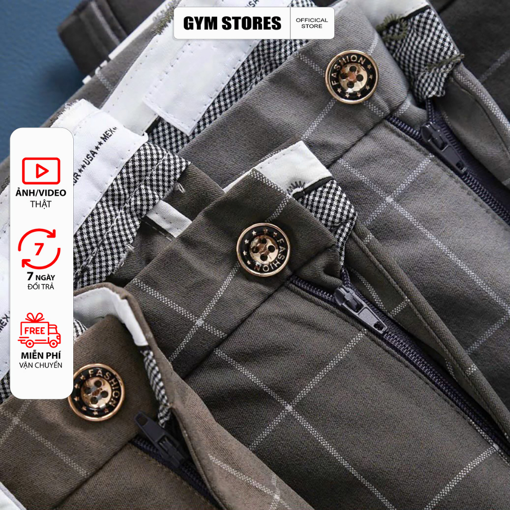 QUẦN TÂY NAM CARO CAO CẤP CHẤT MỀM KHÔNG NHĂN PHONG CÁCH LỊCH LÃM SAI 27 ĐÉN 36