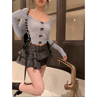 ÁO LEN CỔ TRÒN THẮT NƠ EO ULZZANG