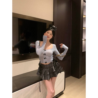 ÁO LEN CỔ TRÒN THẮT NƠ EO ULZZANG