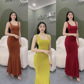 D400 - Đầm Dây Bảng Đuôi Cá Xoè To Ngọc Lucie Store