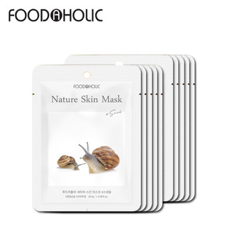 COMBO 10 MIẾNG MẶT NẠ ỐC SÊN SNAIL NATURE SKIN MASK FOODAHOLIC