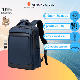 Balo laptop arctic hunter b00478, chất liệu oxford chống thấm nước đựng máy tính 15.6 inch