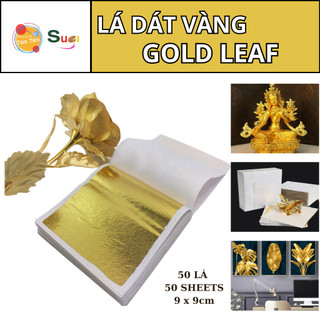Lá dát vàng , bạc - lá vàng tạo hiệu ứng kim loại gold leaf