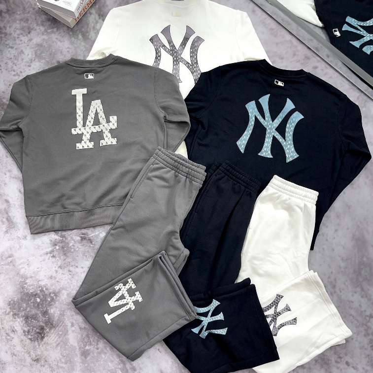 Áo nỉ Sweater nam nữ MLB NY nhiều màu hàng xuất dư cao cấp phong cách Hàn Quốc