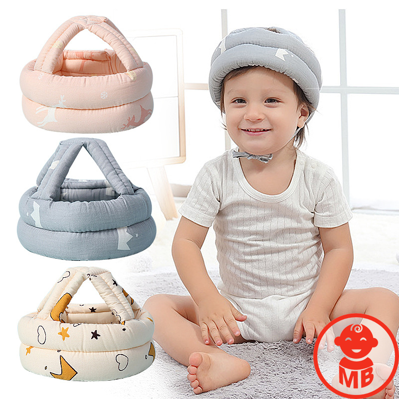 Mũ bảo hiểm bảo vệ đầu cho bé tập đi, tập bò chống va đập có điều chỉnh kích thước tiện lợi