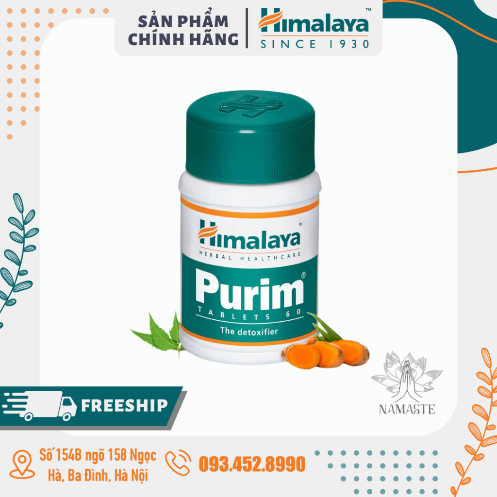 Himalaya Purim Viên Uống Giúp Thanh Lọc Detox Cơ Thể Thải Độc Tố Nhập Khẩu ẤN Độ | Lê Bằng Vân