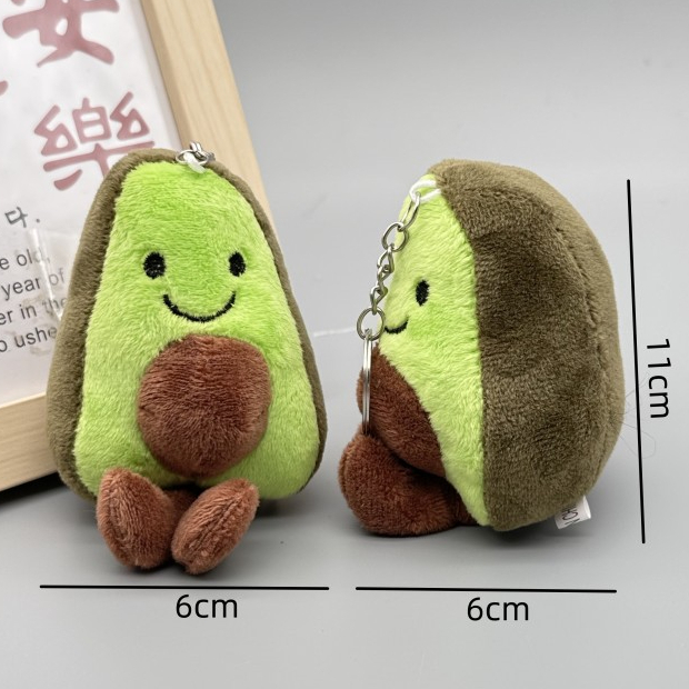 Móc khóa gấu bông, móc khóa bơ cute, móc cài cho balo, túi, móc chìa khóa