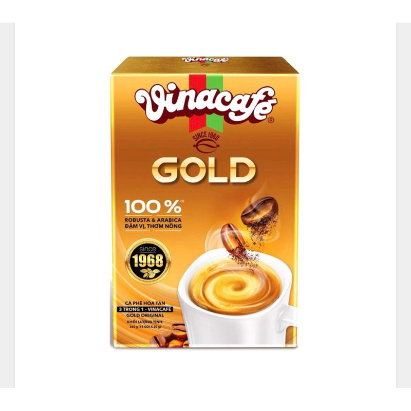 Cà Phê Vinacafe Gold Original 3 in 1 306Gr