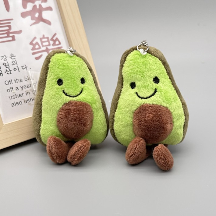 Móc khóa gấu bông, móc khóa bơ cute, móc cài cho balo, túi, móc chìa khóa