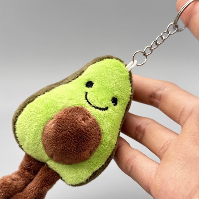 Móc khóa gấu bông, móc khóa bơ cute, móc cài cho balo, túi, móc chìa khóa