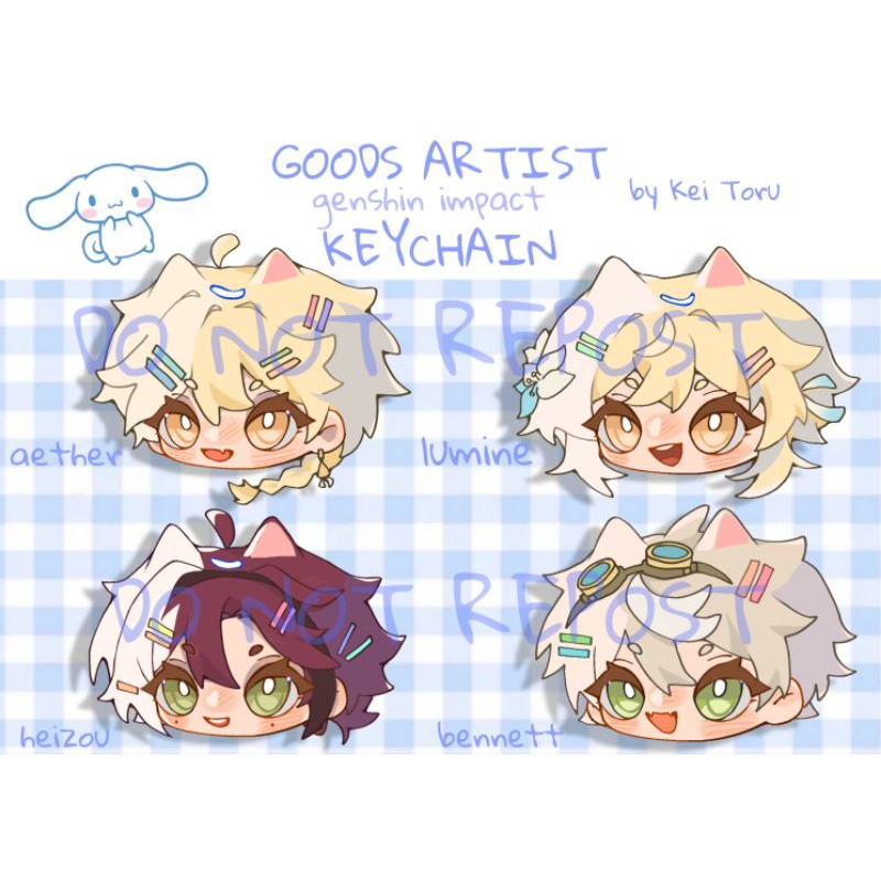 Móc khoá Genshin Impact Chibi