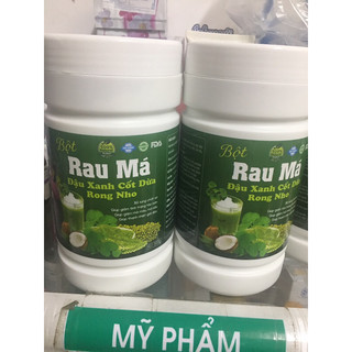 Bột Rau Má đậu xanh cốt dừa rong nho 500g ;thanh nhiệt bổ sung chất xơ hỗ trợ tiêu hoá