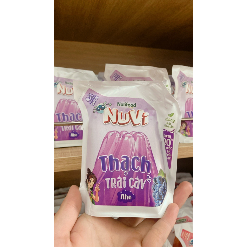 Thùng 24 túi Jelly NuVi Thạch Trái Cây túi 110ml