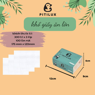 Thùng 30 gói khăn giấy đa năng . khăn giấy pitilux