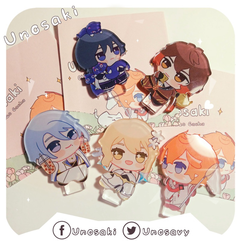 Gacha Standee Genshin Impact | Mini standee Chibeo 4cm| Tượng Mica dễ thương