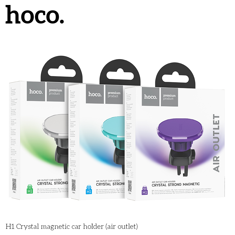 Giá Đỡ Điện Thoại Nam Châm Magnetic Hoco. H1 Gắn Cửa Thoát Khí, Khe Máy Lạnh Trên Ô Tô