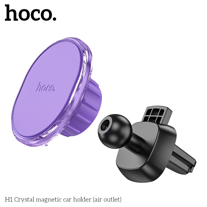Giá Đỡ Điện Thoại Nam Châm Magnetic Hoco. H1 Gắn Cửa Thoát Khí, Khe Máy Lạnh Trên Ô Tô