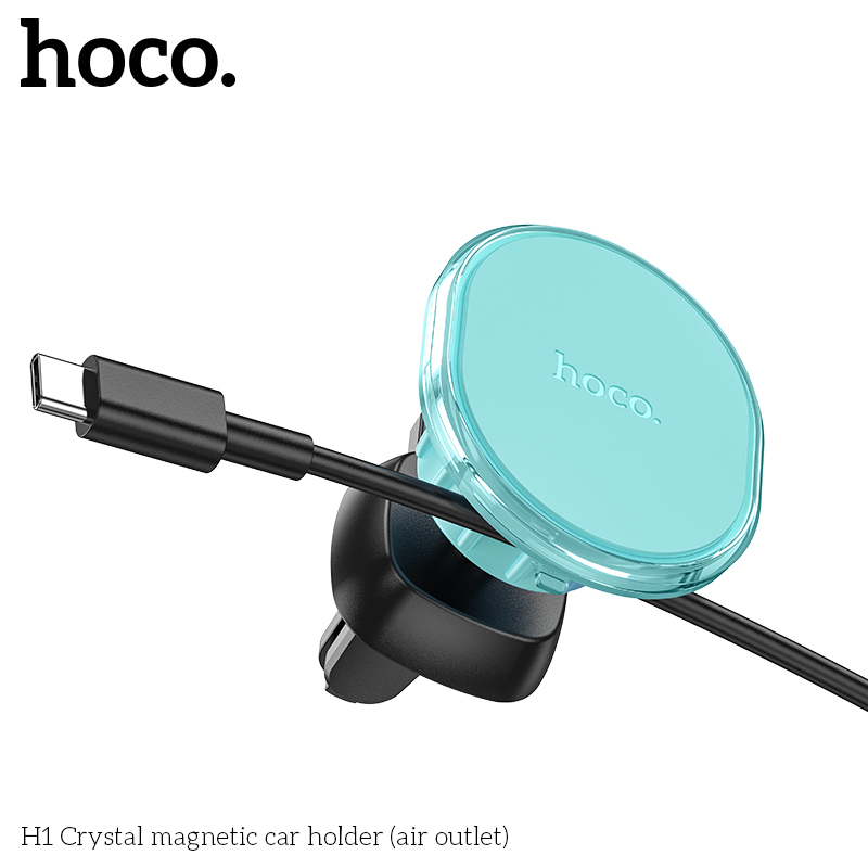 Giá Đỡ Điện Thoại Nam Châm Magnetic Hoco. H1 Gắn Cửa Thoát Khí, Khe Máy Lạnh Trên Ô Tô