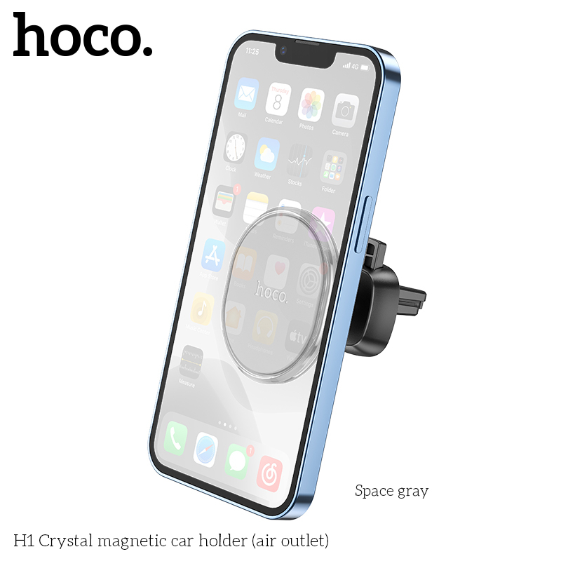Giá Đỡ Điện Thoại Nam Châm Magnetic Hoco. H1 Gắn Cửa Thoát Khí, Khe Máy Lạnh Trên Ô Tô