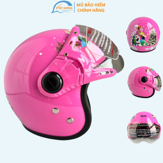 Mũ bảo hiểm trẻ em trùm 3/4 đầu dành cho bé từ 4 đến 8 tuổi BKtec BK32 -Vòng đầu 50-52cm - Phù hợp với bé nặng dưới 25kg