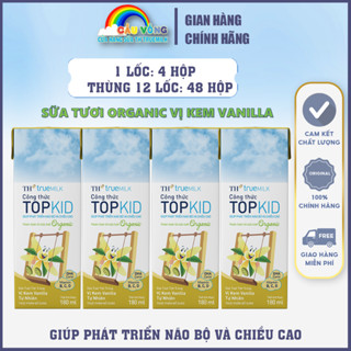 Sữa Tươi Tiệt Trùng TH true MILK Công Thức TOPKID Sữa Tươi Organic