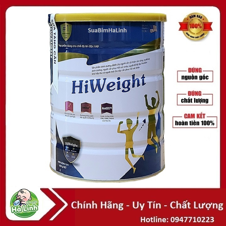 Sữa Tăng Cân Hiweight 650g dành cho người gầy và trẻ trên 10 tuổi.....