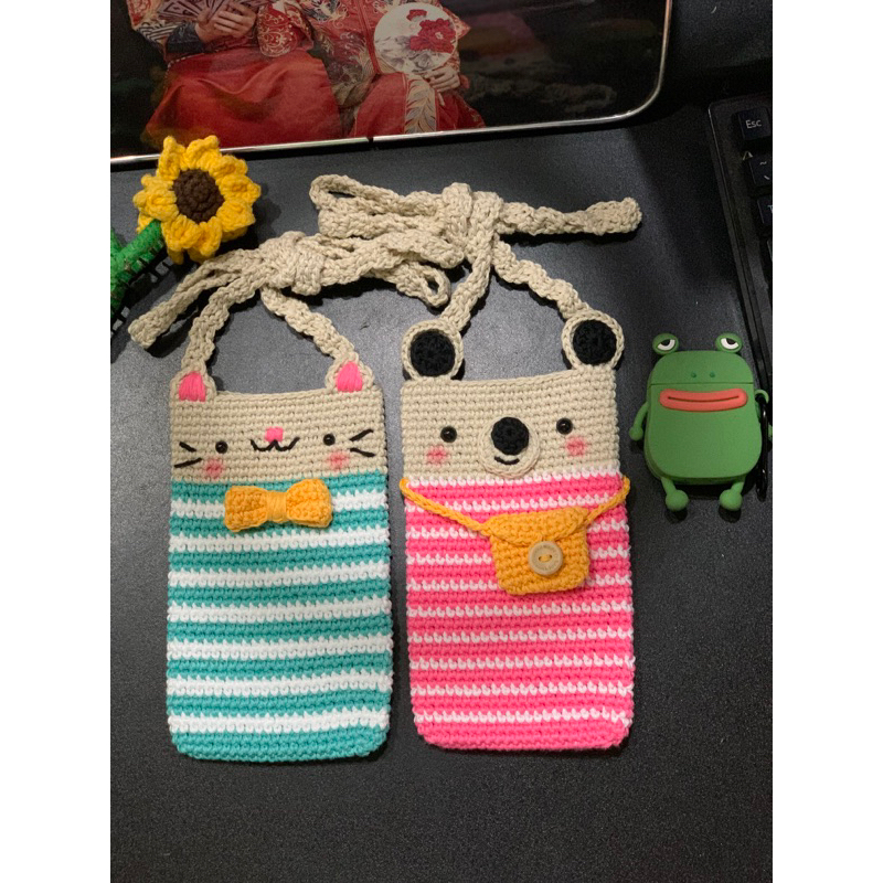 Túi đựng điện thoại bằng len Handmade nhiều mẫu