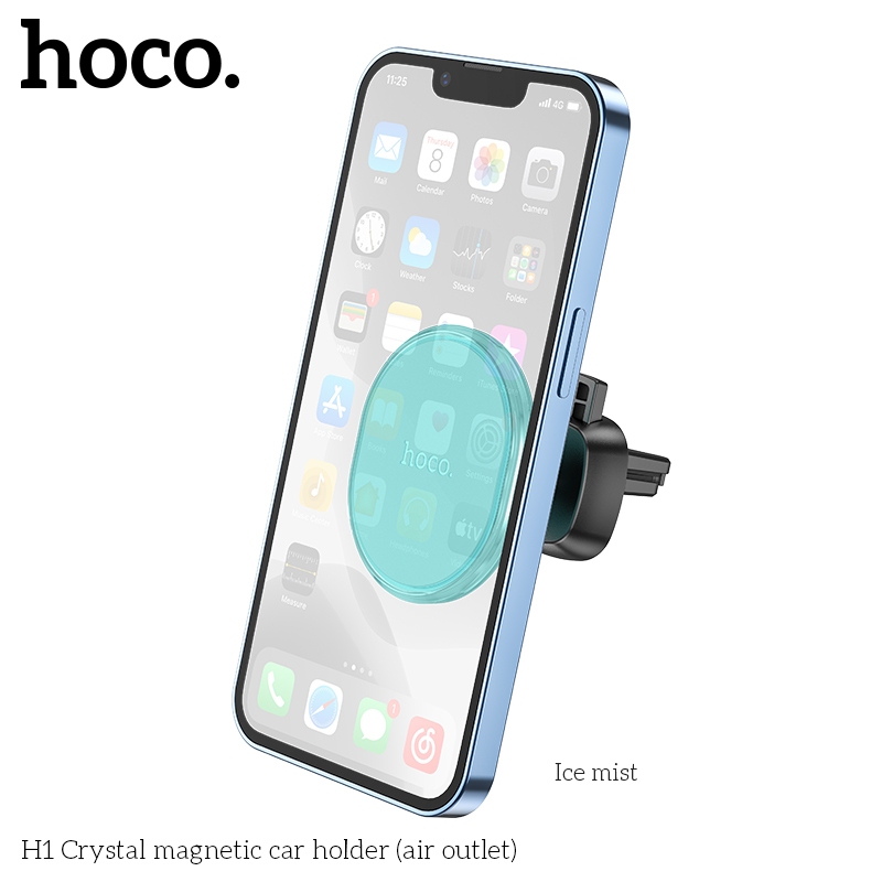 Giá Đỡ Điện Thoại Nam Châm Magnetic Hoco. H1 Gắn Cửa Thoát Khí, Khe Máy Lạnh Trên Ô Tô