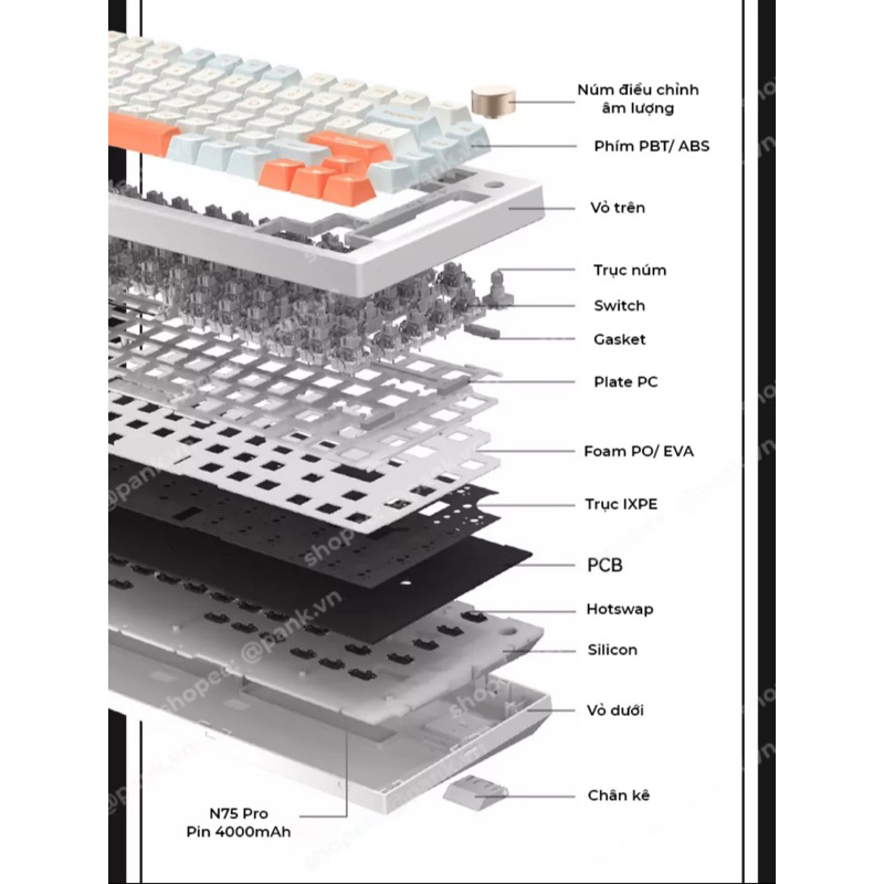 Bàn Phím VGN N75 Pro