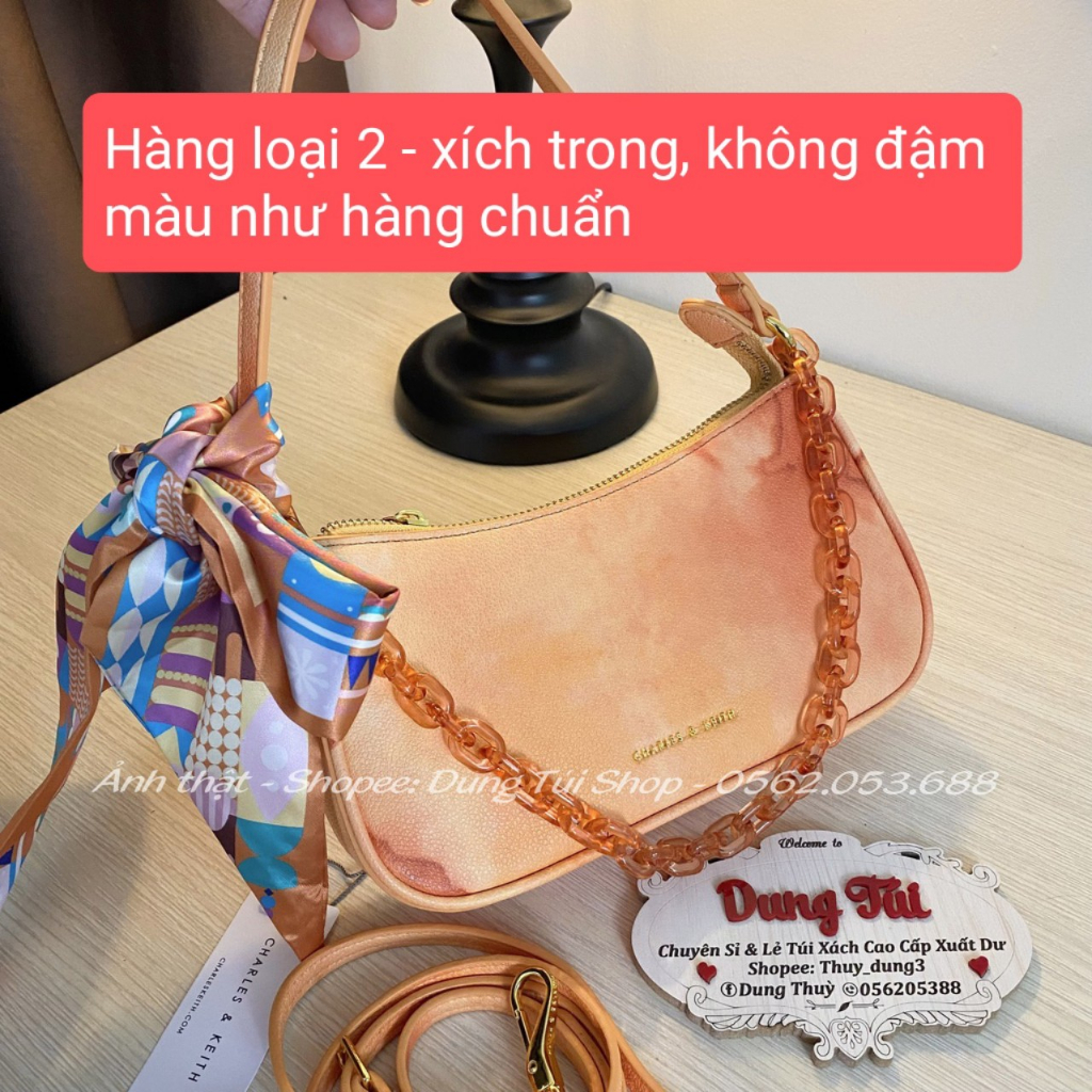 Túi kẹp nách nữ CK2-80151122 kèm dây lụa đủ màu sẵn hàng