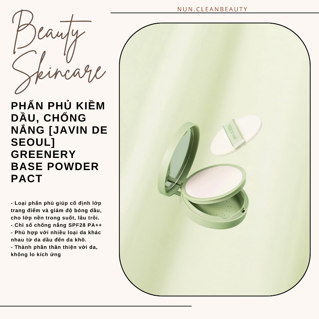 GREENERY BASE POWDER PACT [nun.cleanbeauty]