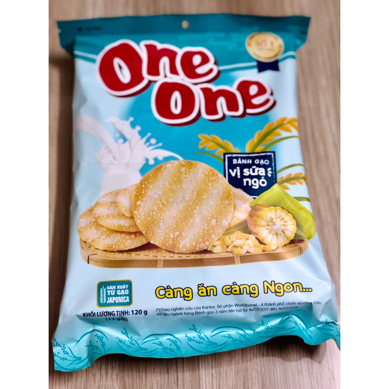 Bánh gạo One One vị sữa ngô 120g