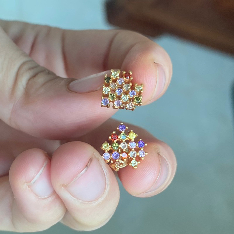 Bông tai bạc hàng si nhật