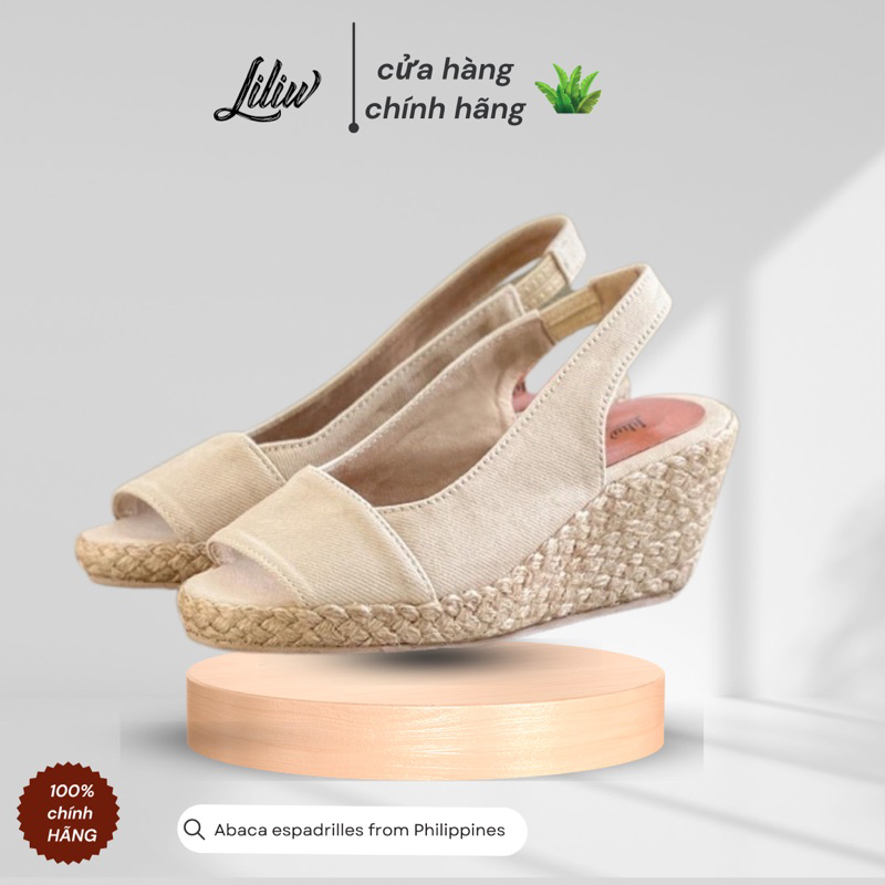 Giày đế cói Liliw đế xuồng quai thun tiện lợi - Bo Ngang