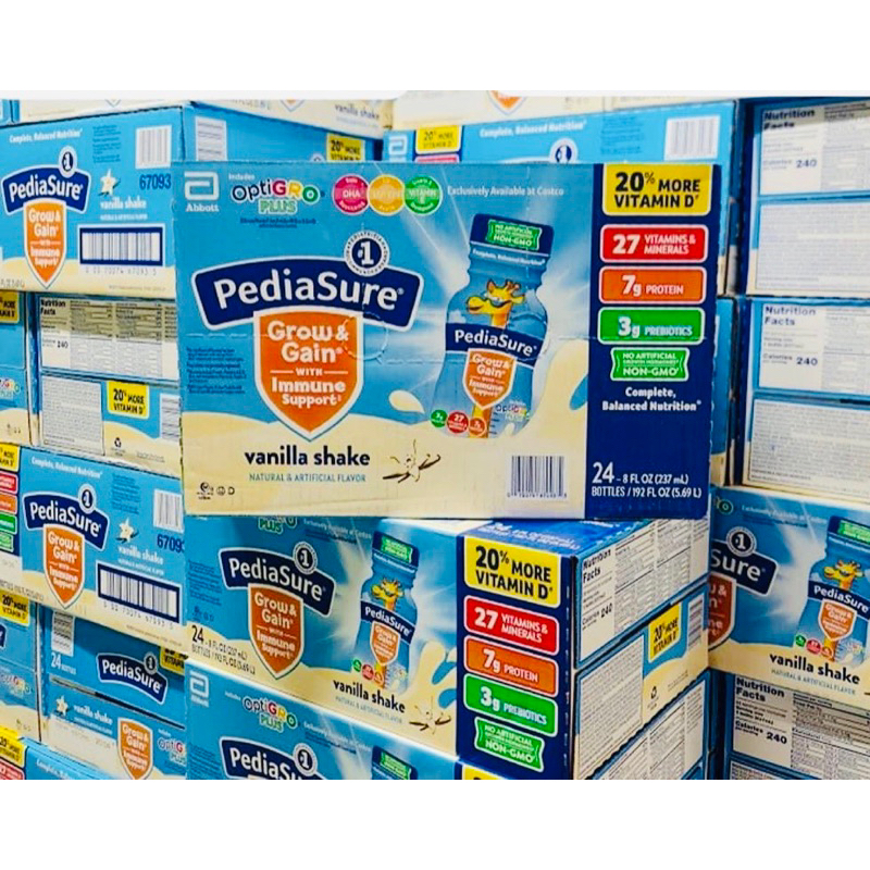 Thùng 24 Chai Sữa Nước Pediasure Grow & Gain Hương Vani (Mẫu Mới) 237ml - Mỹ