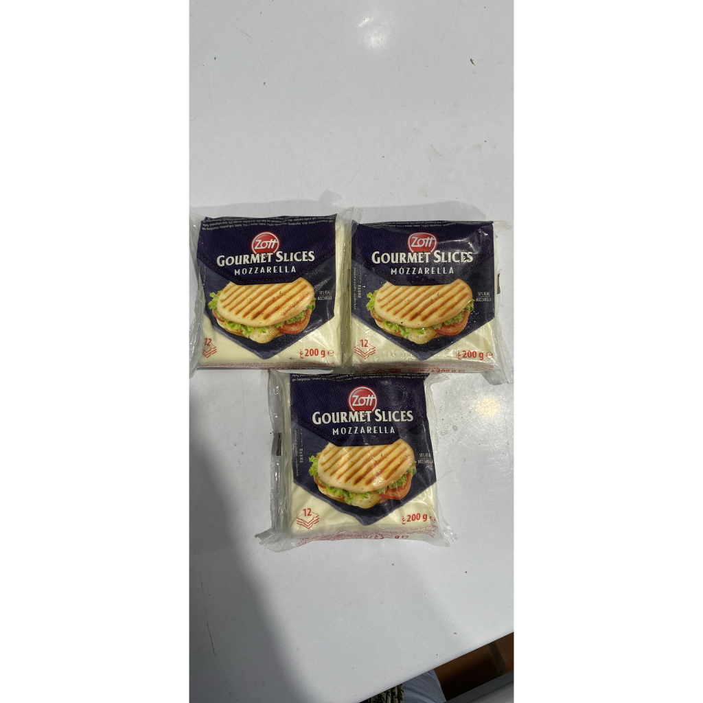 Phô Mai Lát Burger hiệu Zott túi 200g 12 lát