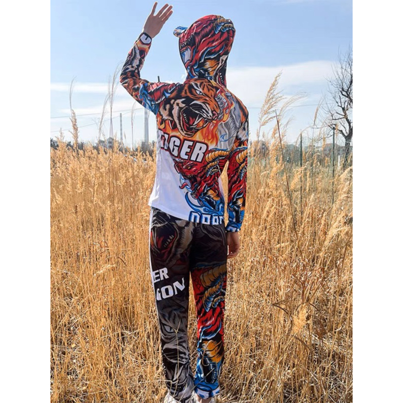 Áo câu cá thể thao ngoài trời hình hổ