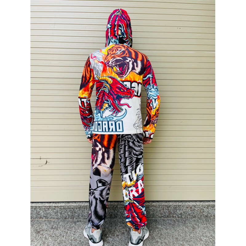 Áo câu cá thể thao ngoài trời hình hổ