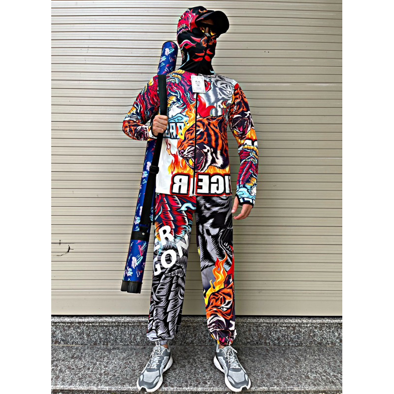 Áo câu cá thể thao ngoài trời hình hổ