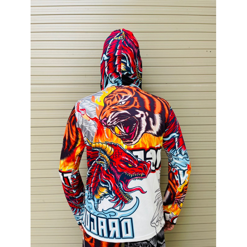 Áo câu cá thể thao ngoài trời hình hổ