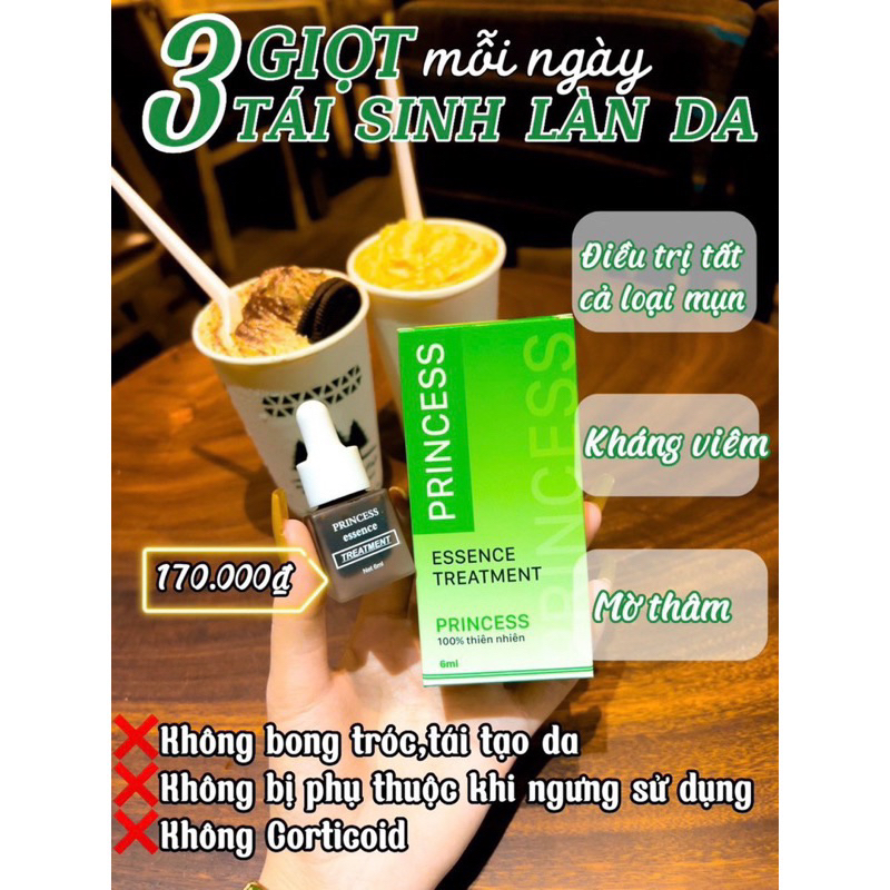 SERUM PRINCESS GIẢM MỤN SẠM THÂM DO MỤN