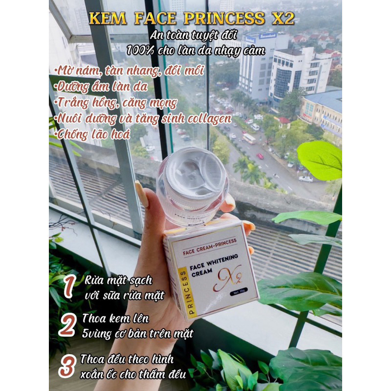 KEM DƯỠNG DA PRINCESS X2