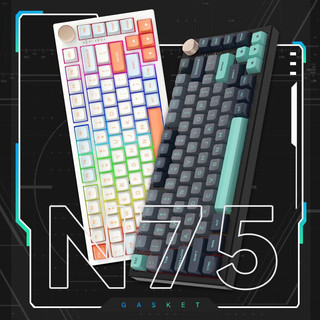 Bàn phím cơ không dây VGN N75 Pro, LED RGB, 3 Modes, Hotswap 5 chân, Gasket, Full Mods…