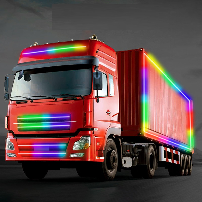 Dây đèn led sao băng chạy nhiều chế độ sáng trang trí ô tô