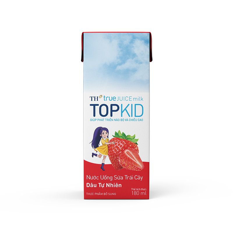 Thùng 48 Hộp Nước uống sữa trái cây TH true JUICE milk TOPKID Tự Nhiên 180ml