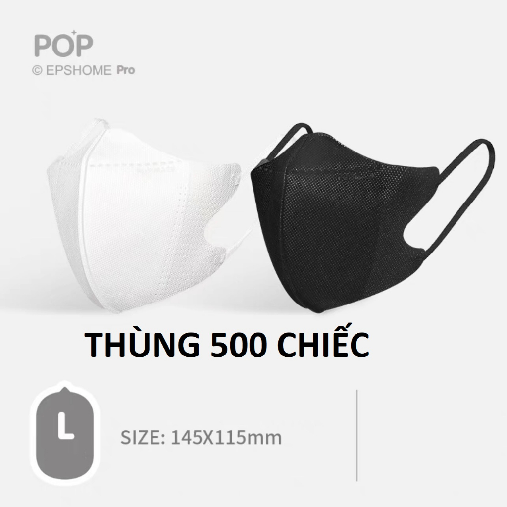 [ Thùng 500 Chiếc ] Khẩu trang 5D taki 3 lớp kháng khuẩn