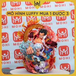 Mô Hình OnePiece Mô Hình Luffy Gear 5 kết hợp Gear 4 - Cao 23cm - nặng 1kg + 1 tay thay thế - One Piece - Full box