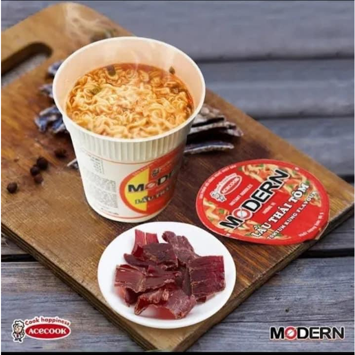 Thùng mỳ ly modern lẩu thái tôm - 24ly x 65g